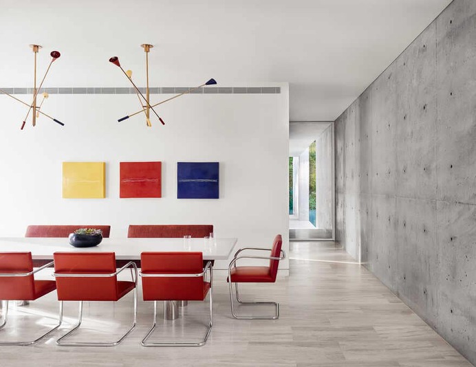 The Preston Hollow home by Specht Architects, dining room