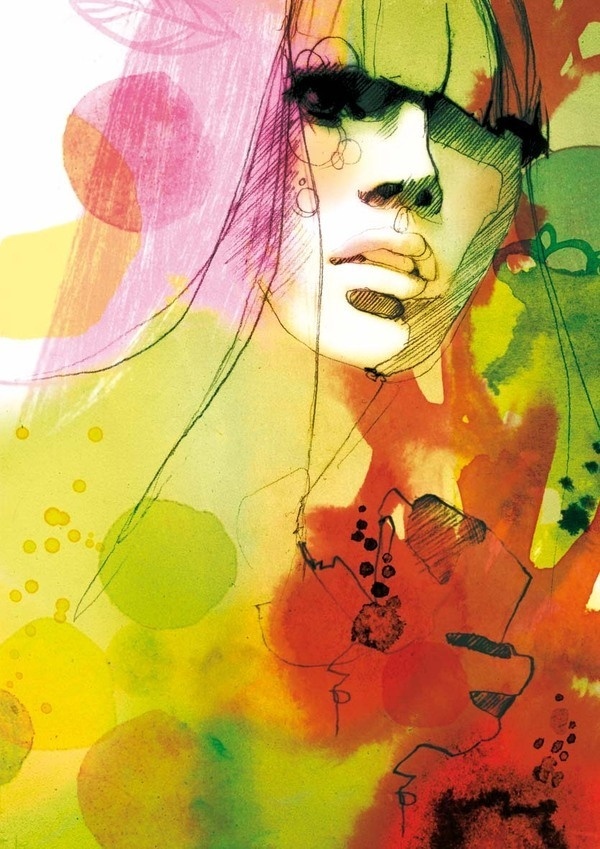 CMYK on Illustration Served #illustration #watercolor