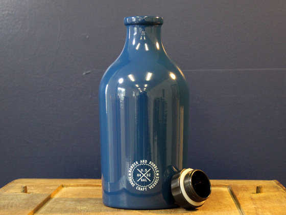 Wander and Rumble Growler, Post Office Blue #brewery #beer #growlers #packaging #growler
