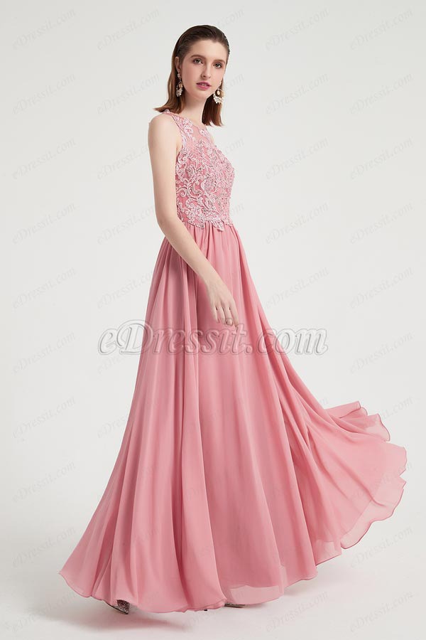 eDressit Sexy Sleeves Roud Neck Embroidery Party Evening Dress (02203001)