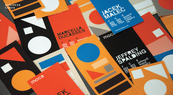 moca calgary business cards #geometry #cards #business