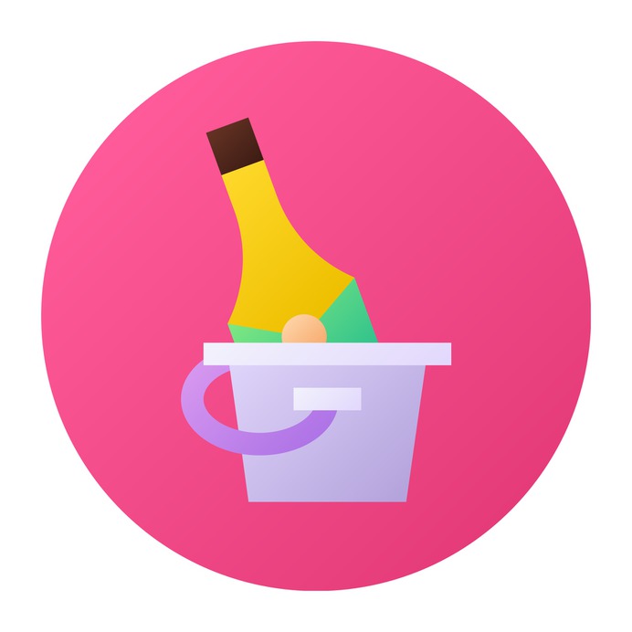 See more icon inspiration related to wine, food and restaurant, bucket, champagne, bottle and food on Flaticon.