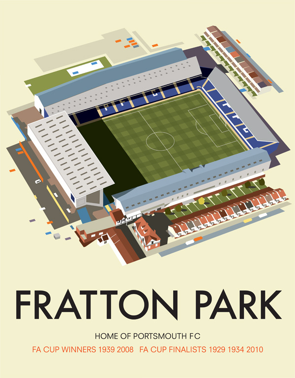 Fratton Park, Portsmouth #fratton #pfc #isometric #park