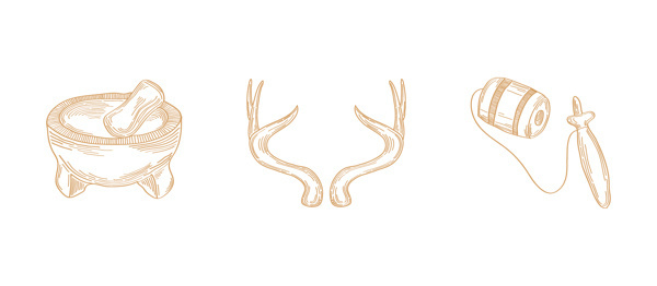 Adela on Behance #logo #branding #icon #hand made #deer #mexico #adela