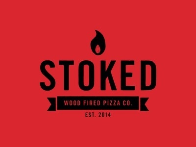 Stoked Rejected Logo Concept 1 #logo #badge #stoked #pizza