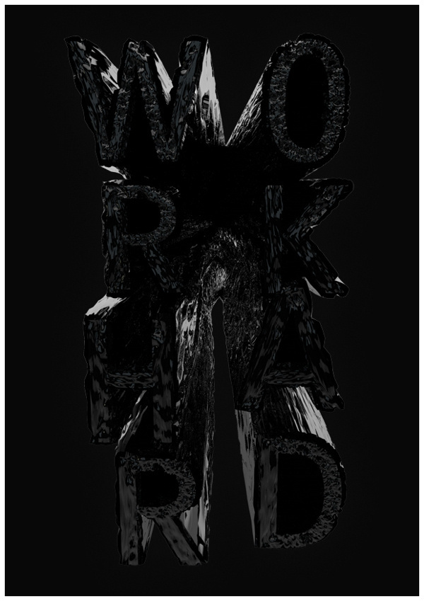 WORK HARD on Behance #workhard #typography