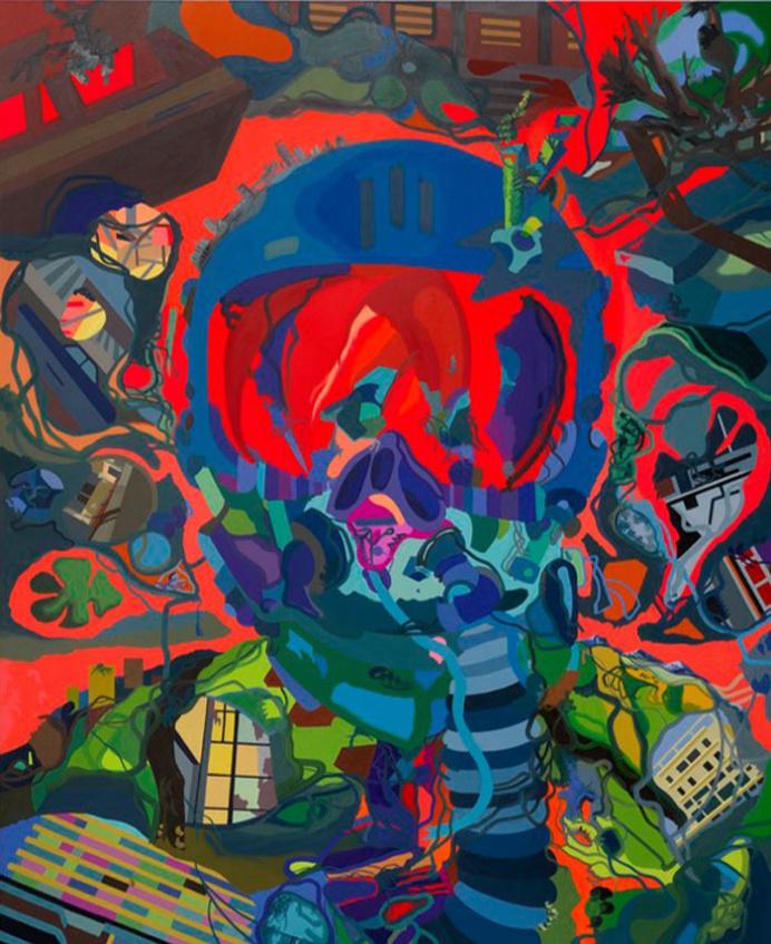 Large-scale Dynamic Paintings by Franz Ackermann