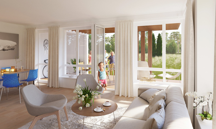 Seaside apartments #interior #render