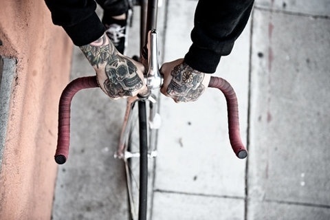 FFFFOUND! | YIMMY'S YAYO™ #tattoo #bike #hands