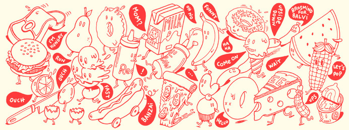Brosmind #design #graphic #food #illustration #art #fast
