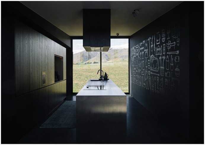 kitchen, interior design, Mountain retreat, Fearon Hay Architects, New Zealand