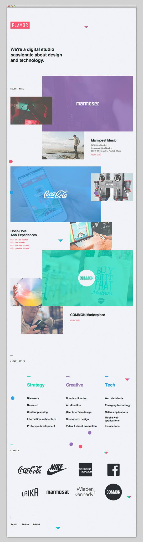 Flavor #layout #website #web #web design