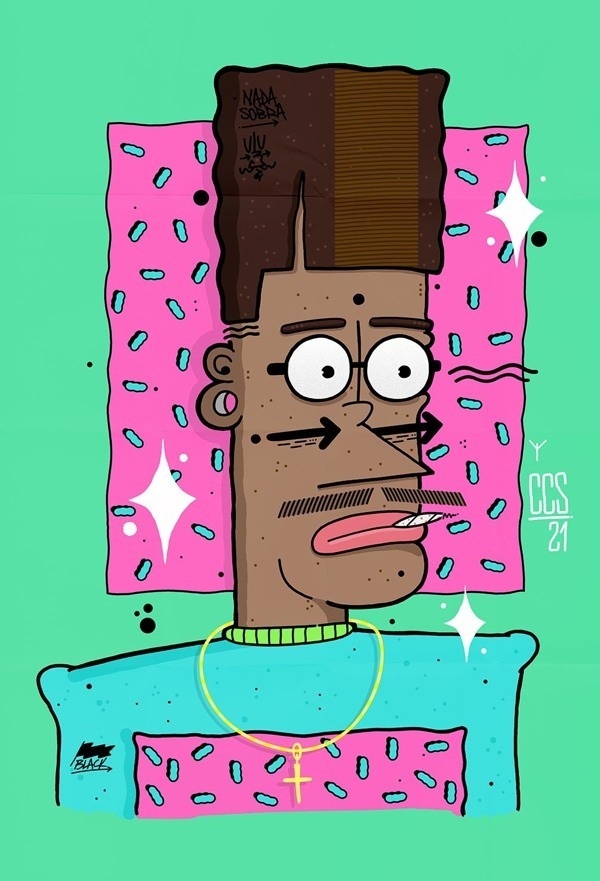 // 90´Style on Behance #negga #design #color #character #style