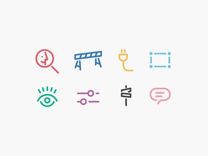 Various Icons #icon #picto #line #symbol #color #pictogram #sign