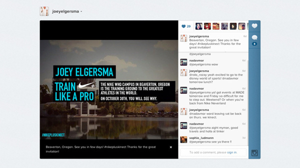 Nike+ Kinect Influencers Event on Behance #training