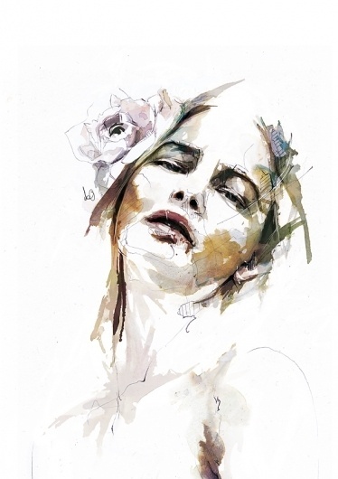 Chapter 01 on the Behance Network #watercolor #portrait #illustraton #painting