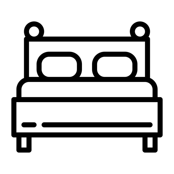 See more icon inspiration related to bed, room, bedroom, sleep, rest, furniture, beds, furniture and household and buildings on Flaticon.