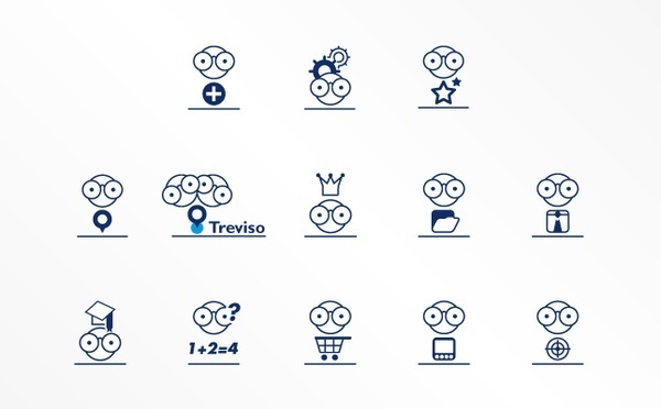 Icon selection by www.o-zone.it , via Behance. #iconography #icon #sign #icons #symbols #signs