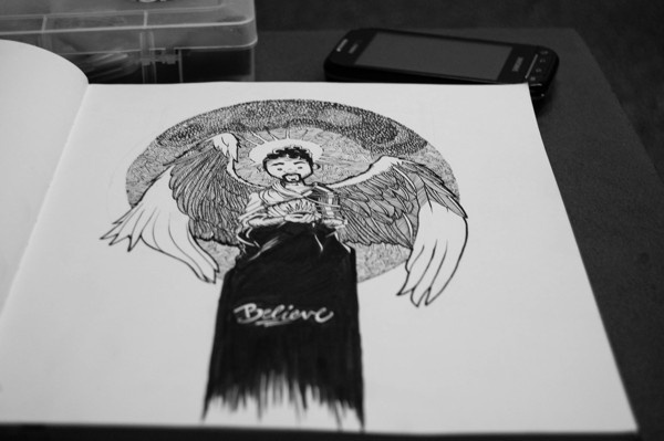 Summer Sketches #white #black #believe #illustration #and #drawing