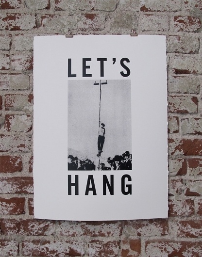 Tuco — Let's Hang Screen Print #white #tuco #print #design #graphic #black #screen #poster #and