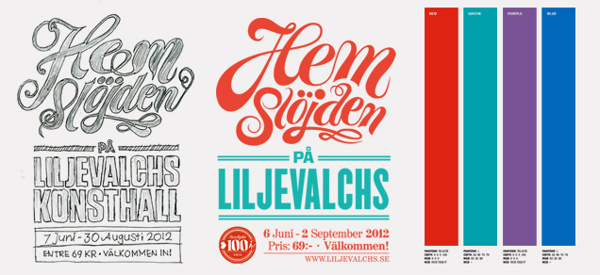Liljevalchs Gallery Exhibition Identity on Behance #liljevalchs #snask #handmade #sewing