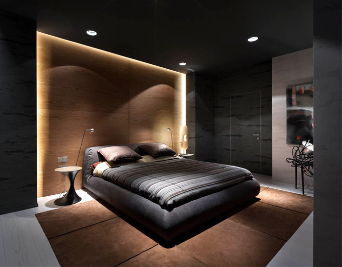 Apartment in Dark Colors by InCube - #decor, #interior, #homedecor,