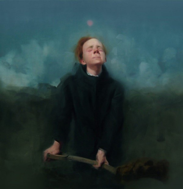 Pet Grief, large artwork in the size of 120 x 150 cm.