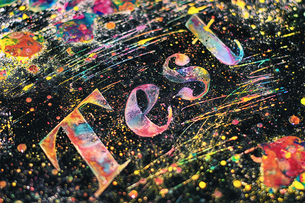 Experimental Typography set by Ruslan Khasanov #design #graphic #experimental #colorful #typography