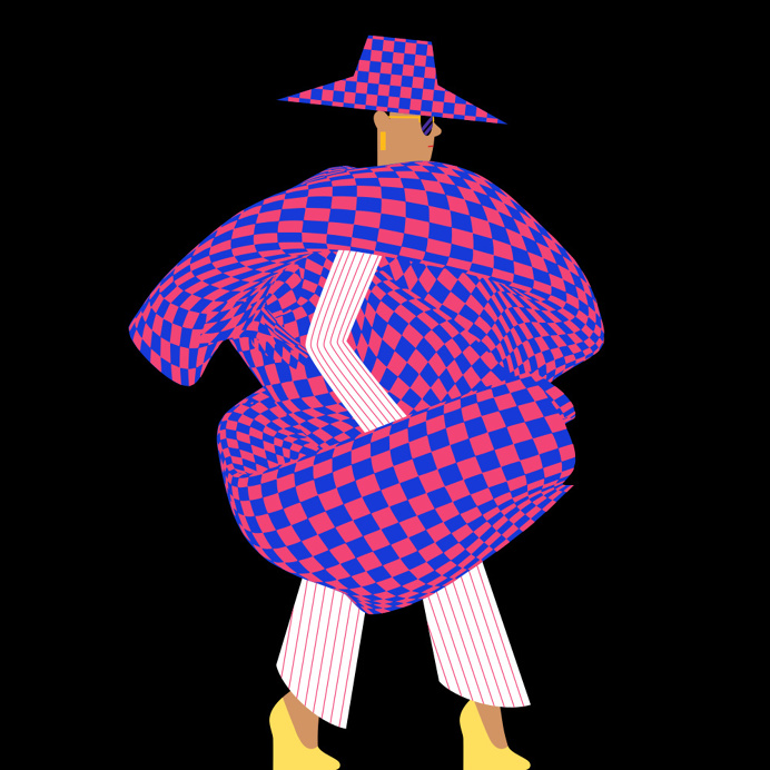 Catwalk #4 by @mkrnld #catwalk #fashion #3d #pattern #illustration #women #mkrnld #model