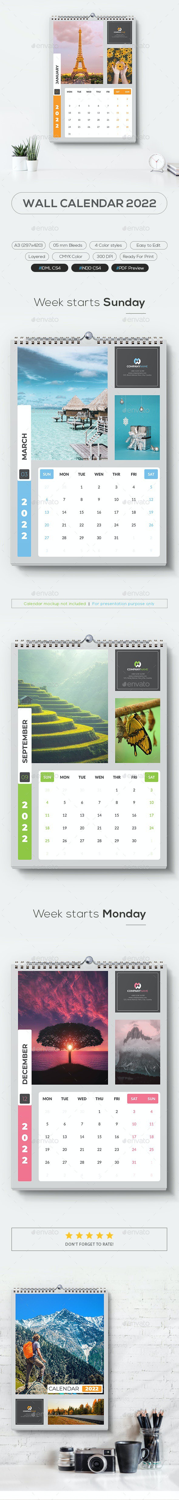 Wall Calendar 2022 - Calendars Stationery
