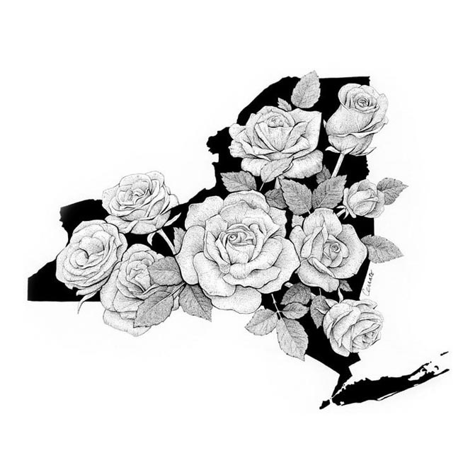 "New York In Bloom" by Chris Cerrato | http://cerratosaurus.com/