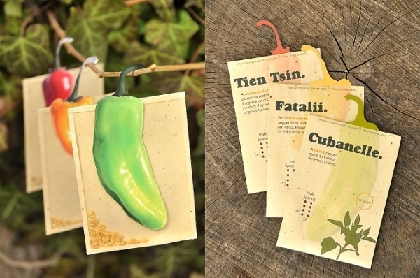 Pepper Seed Packets #chili #seeds #pepper #package