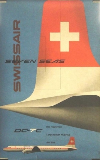 Retro Swissair posters and ads | Jared Erickson #poster #swiss air #aircraft