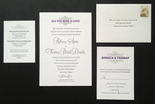 Cargo #invite #invitation #print #letterpress #wedding