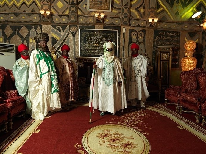 The Emir of Kano with courtiers #monarch #photography #nigerian #king