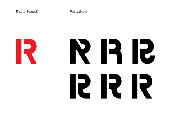 Kamo – Typeface on Behance #font #white #red #stencil #typeface #kamo #typography