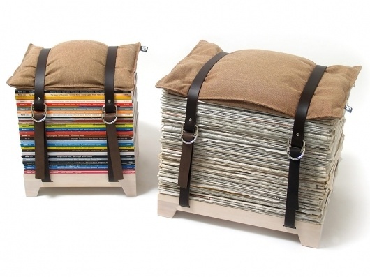 Design of The World - Thoughtful Designs From Around The World #interior #magazines #seat #sit #chair #newspaper #unique #pillow #furniture