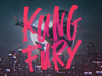 Kung Fury - Mike Greenwell #handLettering #typography