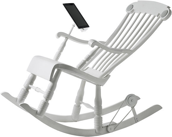 iPad Rocking Chair #inspiration #ipad #gadget #furniture #minimal