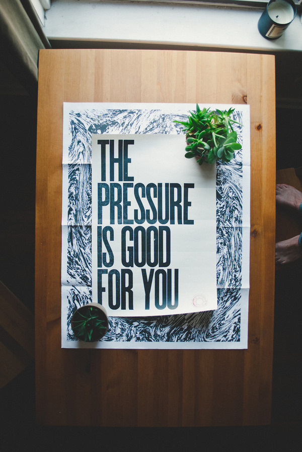 The pressure is good for you || Adam Garcia #pressure #the #typography