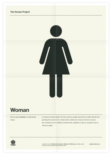 The Human Project (Woman) Poster #inspiration #creative #design #graphic #grid #system #poster #typography