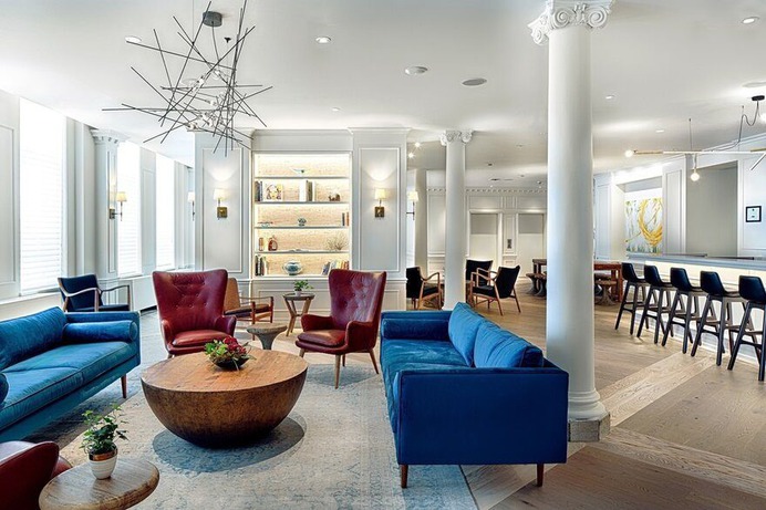lobby and public spaces, Dubbeldam Architecture + Design, Jill Greaves Design, Dialogue 38