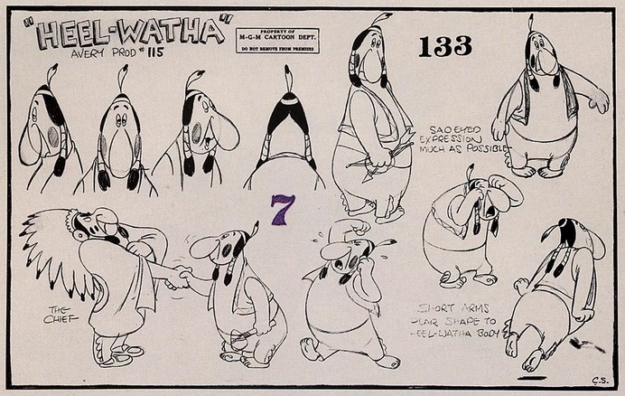 Tex Avery MGM Model Sheets #sketches