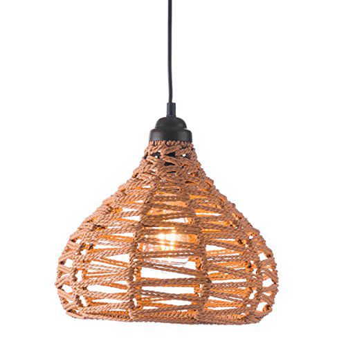 Synthetic Woven Pendant Light in Natural