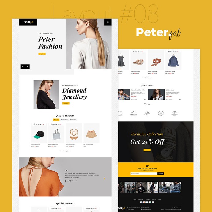 #Peter - #Fashion #Boutique For #Creatives - #Prestashop #Responsive #Theme | #TemplateTrip #eCommerce #Website #Design #Template