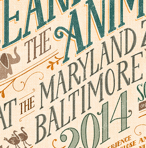 Zoo Event Poster on Behance #type #drawn #hand
