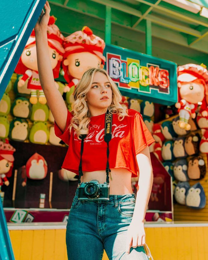 Ally Vanderwest by Tom Dewh in Santa Monica Pier