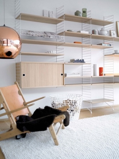 From Scandinavia with love - design & style (Bringing the String shelf into the 21st century. ...) #furniture #shelve #string