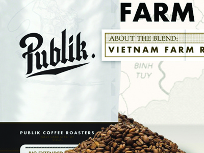 Publik Coffee #type #logo #branding #coffee #interactive #shadow #site #lockup