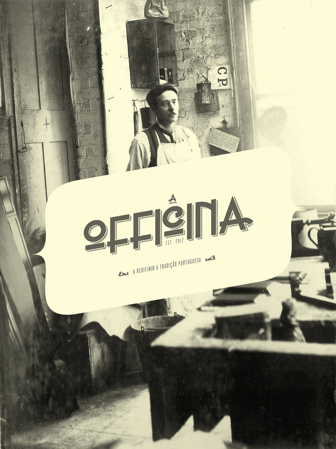 A OFFICINA - Furniture with a vintage inspiration Design by AER CREATIVE STUDIO - aercreativestudio.tumblr.com/ #logotype #moodboard #design #graphic #brand #furniture #vintage #typography